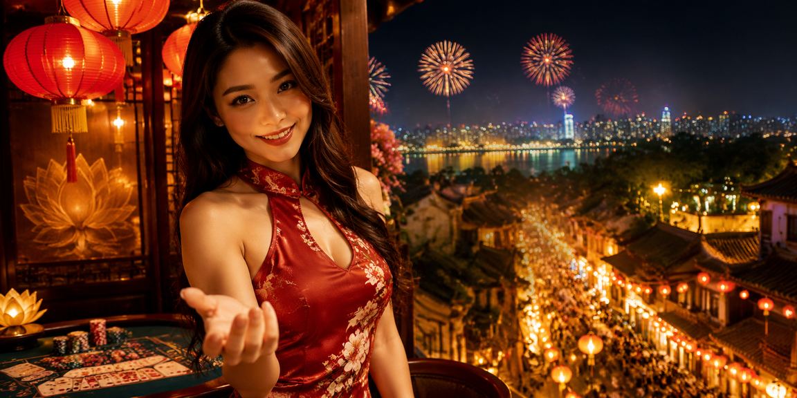 Không khí chơi bài truyền thống tại Hà Nội với đèn lồng trang trí đêm lễ hội