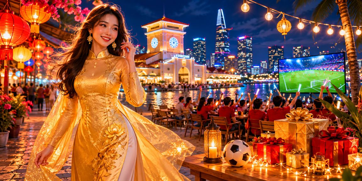 Người hâm mộ bóng đá tại TP. Hồ Chí Minh theo dõi trận đấu và kiểm tra ưu đãi cược thể thao