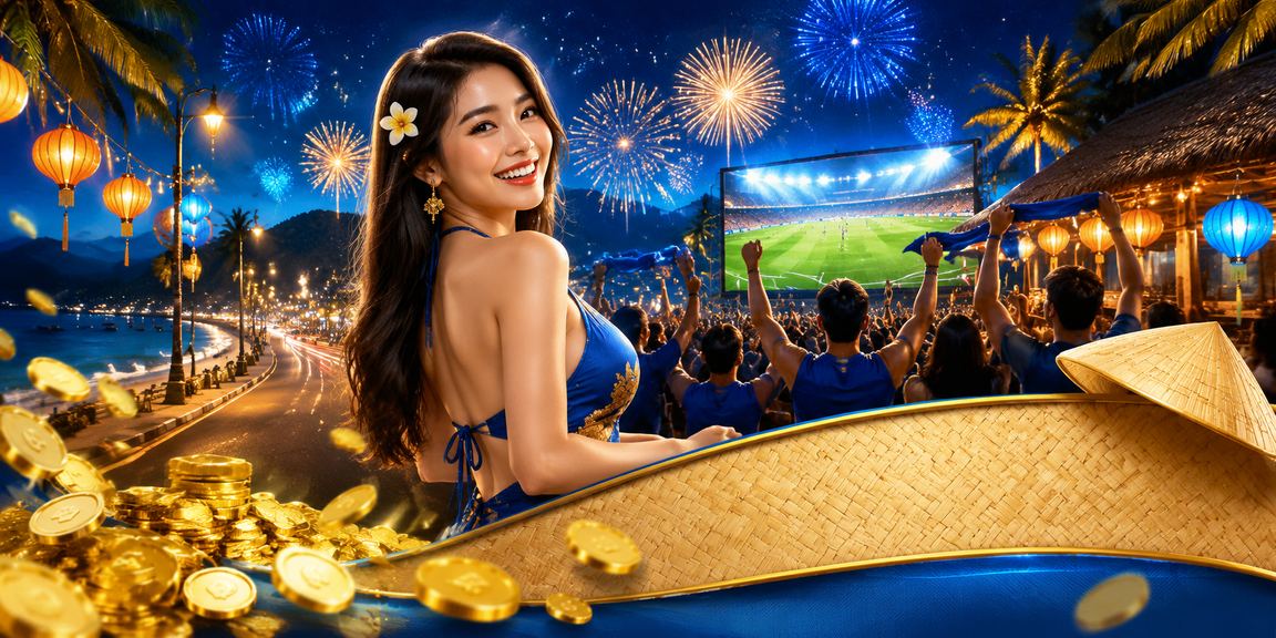Người dùng đội nón lá tại Mũi Né kiểm tra thông tin nạp tiền cá cược trên điện thoại buổi chiều tà